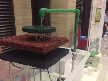 彩色透水混泥土