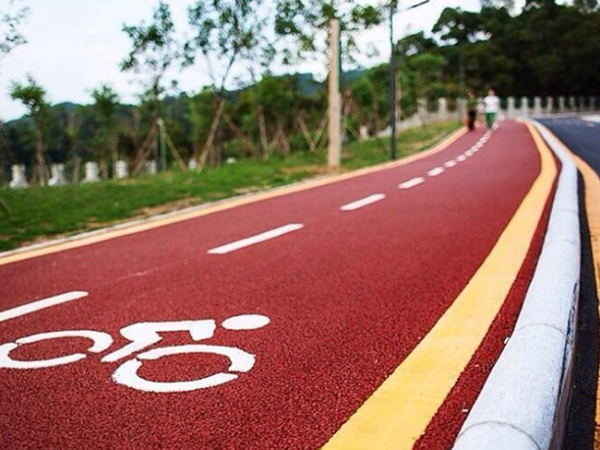 自行車跑道彩色瀝青